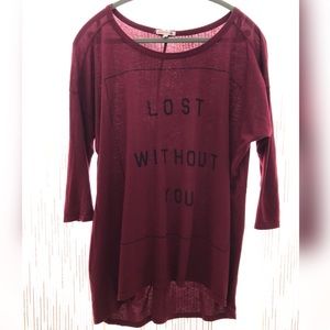 Sundry “Lost Without You” graphic tee